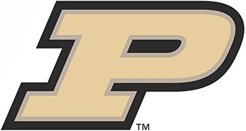 9 Inch P Purdue University Boilermakers PU Logo Removable Wall Decal Sticker Art NCAA Home Room Decor 9 by 5 Inches