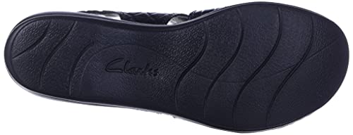 Clarks Women's Leisa Melinda Sandal, Black Patent Croc Synthetic, 70 M Us #TOP13