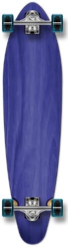 Yocaher Blank/Checker Complete Kicktail Skateboards Longboard Cruiser Black Widow Premium 80A Grip Tape Aluminum Truck ABEC7 Bearing 70mm Skateboard Wheels