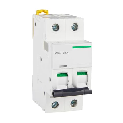Disjoncteur miniature iC65N 2P C6A pour couper les courts-circuits rapidement