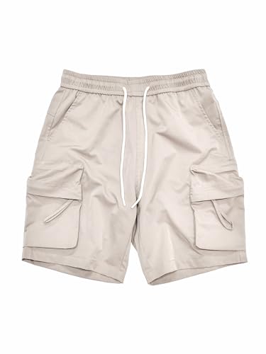 Afwerirc Short cargo feminino de verão com cordão, para atividades casuais ao ar livre, caminhadas,