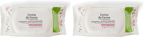 Corine de Farme - Lingettes Démaquillantes Micellaires x 25 - Apaisantes, Hydratantes, Waterproof...