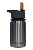 Eco Vessel Scout Kids Stainless Steel Water Bottle with Flip Straw (13-Ounce)