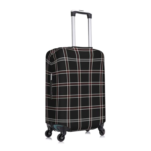 Shujin Plaid Luggage Cover, Protective Washable Suitcase Cover - Travel High Elastic Fibers Suitcase Protector Fits Medium3