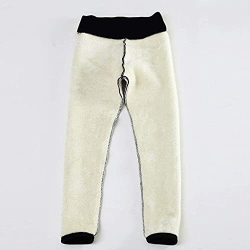 Mallas elásticas cálidas para mujer leggings de invierno a prueba de viento con cintura alta 5