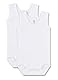 Sanetta Unisex - Baby Body 321859, 2Er Pack, Einfarbig, Gr. 104, Weiß (White 10)