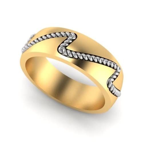 18KT (750) Yellow Gold Ring For Men_H-079-G