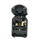 European EU Schuko to UK 3 Pin Converter Plug 13A, Black - Image 2