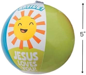 Smile Jesus Loves You MINI Beach Balls - Toys VBS 2026-12 Pieces image 5