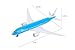 Daron Toy Airplane – KLM 787 – Die-Cast Metal Model Airplane Toy with Plastic Parts for Kids Ages 3+