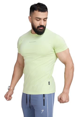 Image of Men's Crew Neck Slim Fit Gym Sports T-Shirt