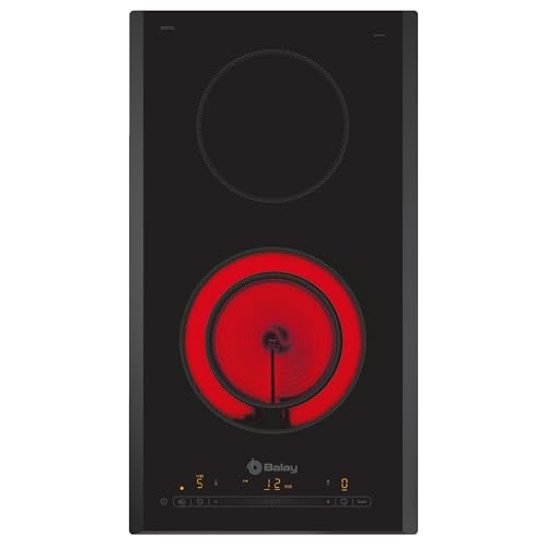 Balay, Placa vitrocerámica, 2 fuegos, Boost, negro, 3EB731LQ