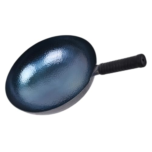 Wok de hierro artesanal tradicional para estufas a gas e inducción miniatura 1