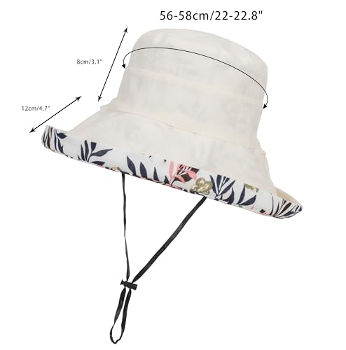 Sombrero de sol para mujer color beige talla M miniatura 2