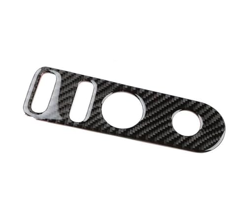 Decorativo Interior Pegatina De Fibra De Carbono Suave para Seat para Leon 2005-2012 LHD RHD, Cerradura De Puerta De Coche, Cambio De Marchas Interior Automóvil(Negro)