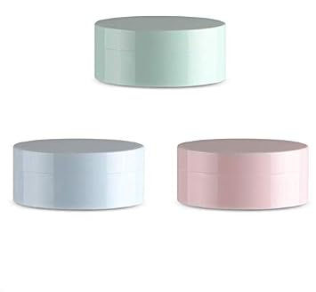 3 Pieces 5ml Plastic Empty Loose Powder Container Make-up Loose Powder Puff Box Case with Sifter and Lids Random Color