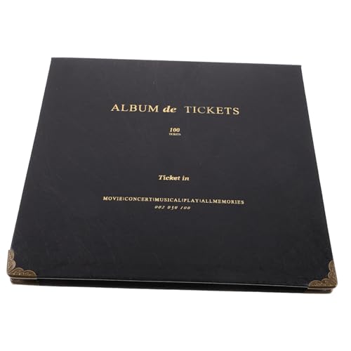 HOODANCOS Álbum De Billetes Portátil Multifuncional Para Viajes Hojas Sueltas, Organizador De Entradas y Fotos Para Conciertos y Cine, Libro De Almacenamiento Práctico y Duradero