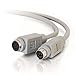 C2G 09569 8-Pin Mini-DIN M/F Serial RS232 Extension Cable, Beige (10 Feet, 3.04 Meters)