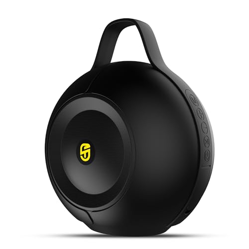 Image of Groove Beatz 10W Portable Speaker with TWS Function, up to 6Hrs Playback, RGB, Deep Bass, Bluetooth 5.4, Type C Charging, Multi-Compatible Connections - Onyx