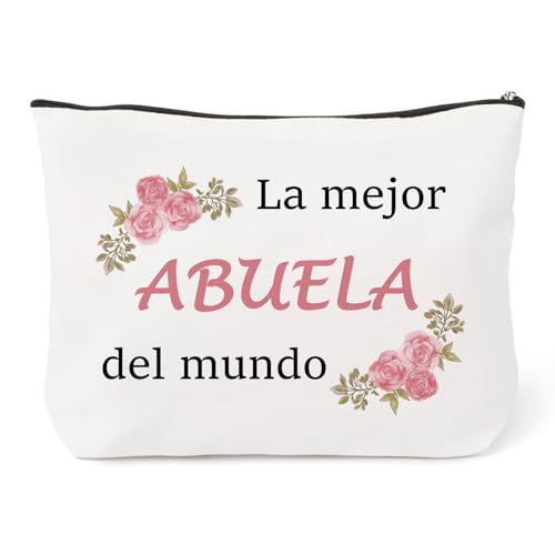 Regalo Abuela Bolsa de Maquillaje Dia de la Madre Abuela Regalo Cumpleaños Originale Día de la Madres para Regalos Abuelos Personalizado Navidad Reyes