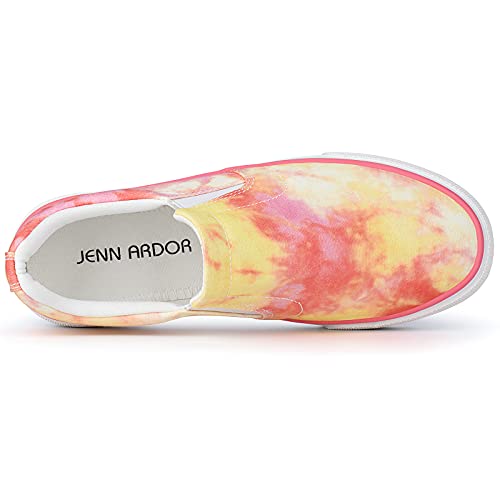 Image of JENN ARDOR Womens Slip On Sneakers Perforated /Quilted Casual Shoes Fashion Walking Flats