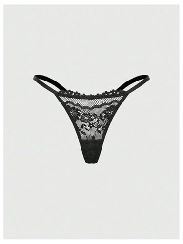 Image of RoseSeek Women's Sparkling Butterfly Chain Underwear Low Rise Cheeky G String Panty