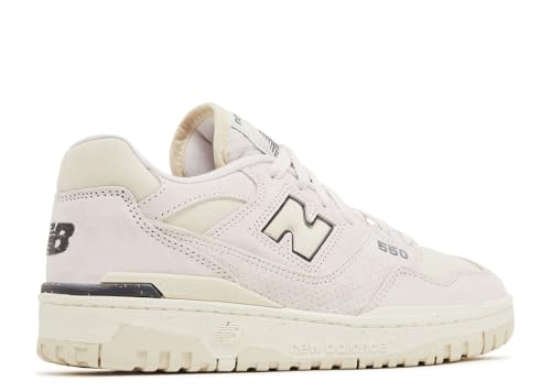 New Balance 550 Women's Shoes, Linen/Pink Granite/Sea Salt, Size 9