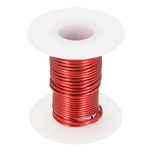 Fil magnétique 15 AWG en cuivre émaillé rouge de 56,7 g pour bobinage de moteur