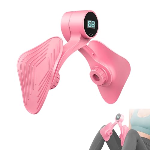 Allenatore per le Gambe.Macchina per Glutei.Esercizio per L'anca.Rinforzo del Pavimento Pelvico per L'allenamento a Casa,Palestra.Accessorio Sportivo + Resistenza e Contatore di Ripetizioni.USB+tipo C
