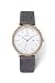 Produktbild Kerbholz Holzuhr  Masterpieces Collection Amelie analoge Damenuhr, Quarz Uhr mit Datumsanzeige, Naturholz Gehäuse, echtes Lederarmband, Ø 36mm, Eiche Schiefer-Grau