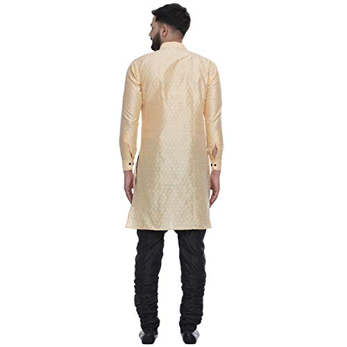 Image of Veera Paridhaan Men's Ethnic Jacquard Printed Long Straight Kurta