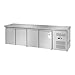 Royal Catering RCLK-S49 Tavolo Refrigerato Banco Frigo Con Piano Di Lavoro (450 L, Tavolo da lavoro in acciaio inox, Compressore Secop da 343 W, 2 scomparti refrigeranti, Refrigerante R290)
