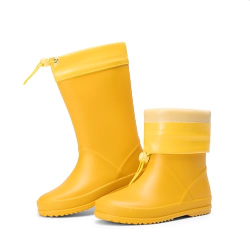 DREAM PAIRS Kids Rain Boots Boys Girls Lightweight Boots...