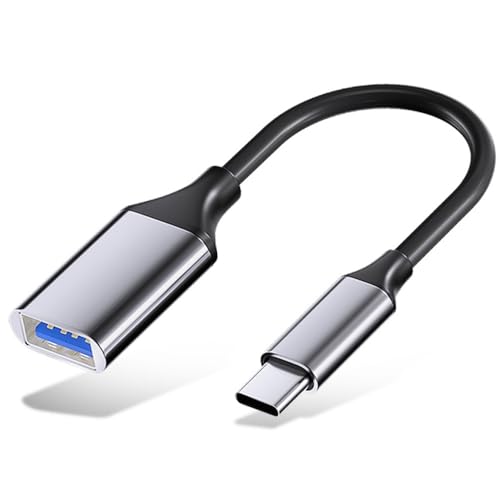 Adattatore USB C a USB 3.0, Cavo OTG USB Tipo C, USB C Maschio a USB A Femmina, Compatibile con iPhone 16/15 Pro/Max, MacBook Pro Air, iPad Pro, Google Pixel, Samsung Galaxy S24/S23, Huawei