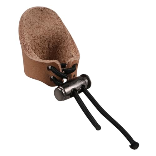 BESPORTBLE Archery Accessories Bowstring Finger Saver Leather Finger Protector Right Hand Archery Guard
