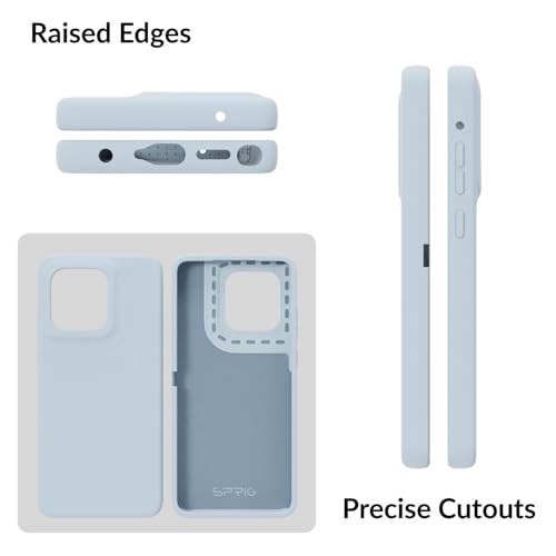 Image of SPRIG Compatible with Moto Edge 60 Stylus Premium SilkTone Back Cover Drop Tested Shock Proof Mobile Case for Men, Women, Boys and Girls with Camera Protection (Pastel Light Blue)