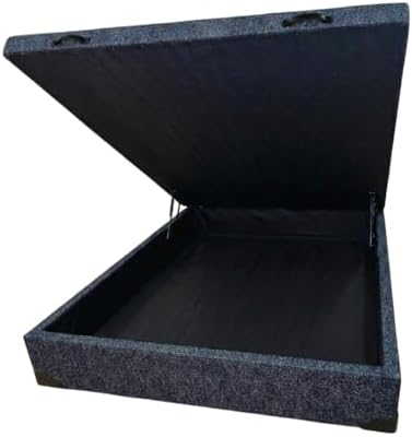 Cama Box Baú Casal Blindado com Pistão a Gás - Linhão (Linhão - T...