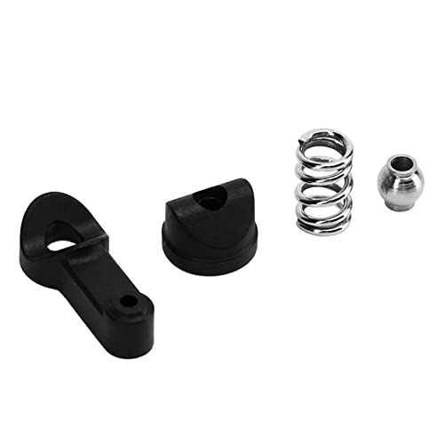 equlup RC Buffer Steering Arm, Buffer Protective Servo Arm PA and Iron Buffer Steering Gear Swing Arm Assembly for SCY 16101 16102 16103 16201 1/16 RC Car