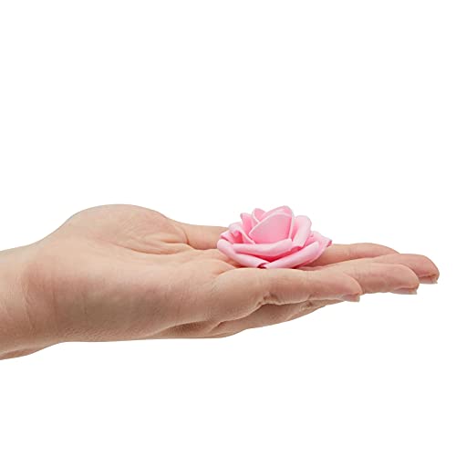 Image of Bright Creations Artificial Roses - Foam Rose Heads & Flowers for Crafts - Faux Roses for Wedding Cake Flowers - 2 Inch Mixed Pink, Pack of 200