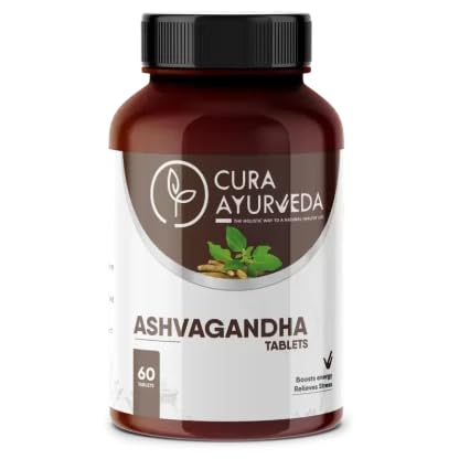Cura Ayurveda Ashvagandha Ayurvedic Tablets for Men | Herbal Support Supplement | Promotes Male Health and Wellness - 60 Tablets Pack (B0CG9PS3XF) Amazon Price History, Amazon Price Tracker