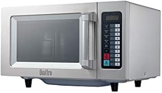 Quattro 1000w Commerical Microwave Oven Flatbed 25 litre Stainless Steel - Commercial Kitchen, Catering Equipment