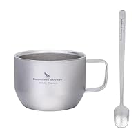 Amazon.co.jp: Boundless Voyage チタンマグカップ コーヒーカップ