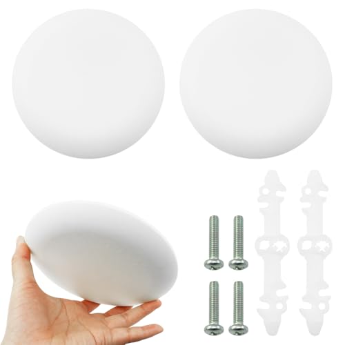 XGNG 2PCS Plastic Round Ceiling Cover With Screws Roof Electrical Box Cover For Wall Smoke Detector Lamp Mounting Hole Covering Tool
