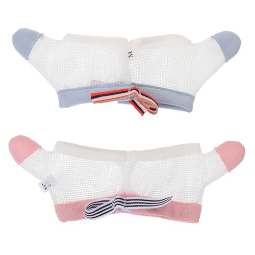 GALPADA Safe 2 Pairs Nylon Anti-eat Glove Cover Thumb Guard for Boys and Girls Stop Eating Hands Comfortable and Breathable