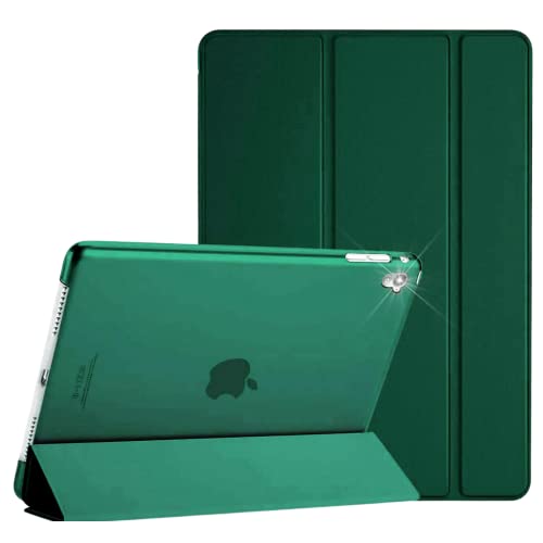 For Apple iPad Case Air 2 ( 2nd Generation 2014, 9.7-Inch ) - Model No. A1566 / A1567 - Auto Wake/sleep - Smart Magnetic Leather Cover (Emerald Green)