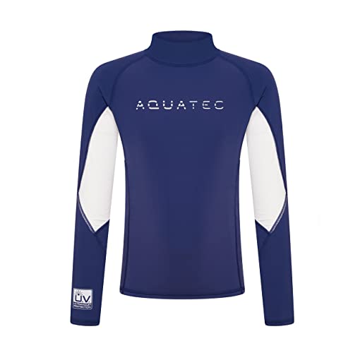 AQUATEC Maglia Rash Vest Bambini – Maniche Lunghe O Corte (5-6 Anni, Maniche Lunghe)