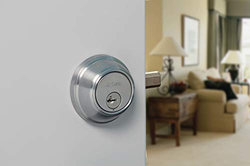 Image of Kwikset 985 Double Cylinder Deadbolt featuring SmartKey in Polished Brass