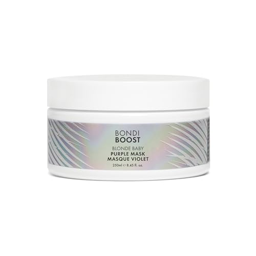 BondiBoost Blonde Baby Toning Purple Hair Mask - Silikonfrei, Aloe-Basiertes Tiefenbehandlung mit Violetten Pigmenten, Seidigem Glanz für Blonde Haare - Vegan & Tierversuchsfrei - 200ml