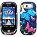 Multiple Purple Green Pink Blue Color Butterfly Snap on Hard Cover Protector Faceplate Cell Phone Case for AT&T Pantech Ease P2020 + Premium LCD Screen Guard Film