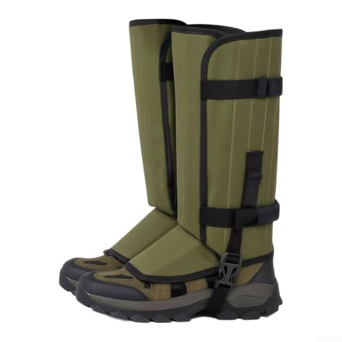 Hiking Leg Gaiters Nylon Oxford Anti-Tear Scratch Resistant(Green)